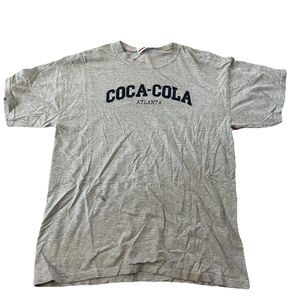 Vintage Coca-Cola Atlanta Embroidered Shirt Men's Gray Large